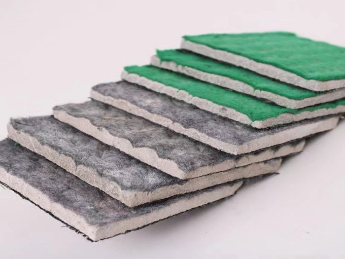 Cement blanket concrete canvas hydrating on channel slope